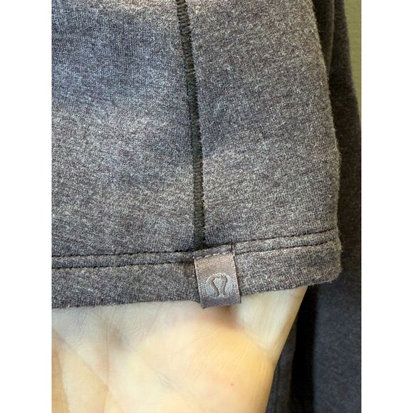Lululemon Show Your Depth Cropped Top Women's Size Large Heathered Antique Bark - Picture 6 of 7